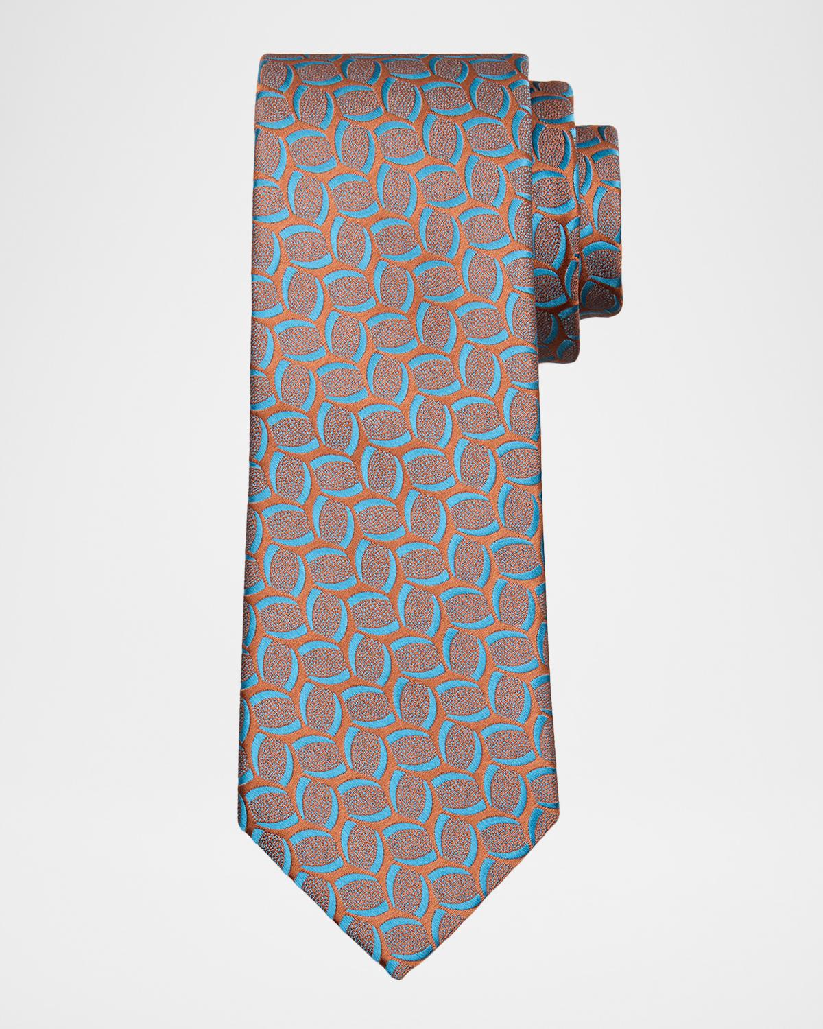 Charvet Men's Geometric Jacquard Silk Tie