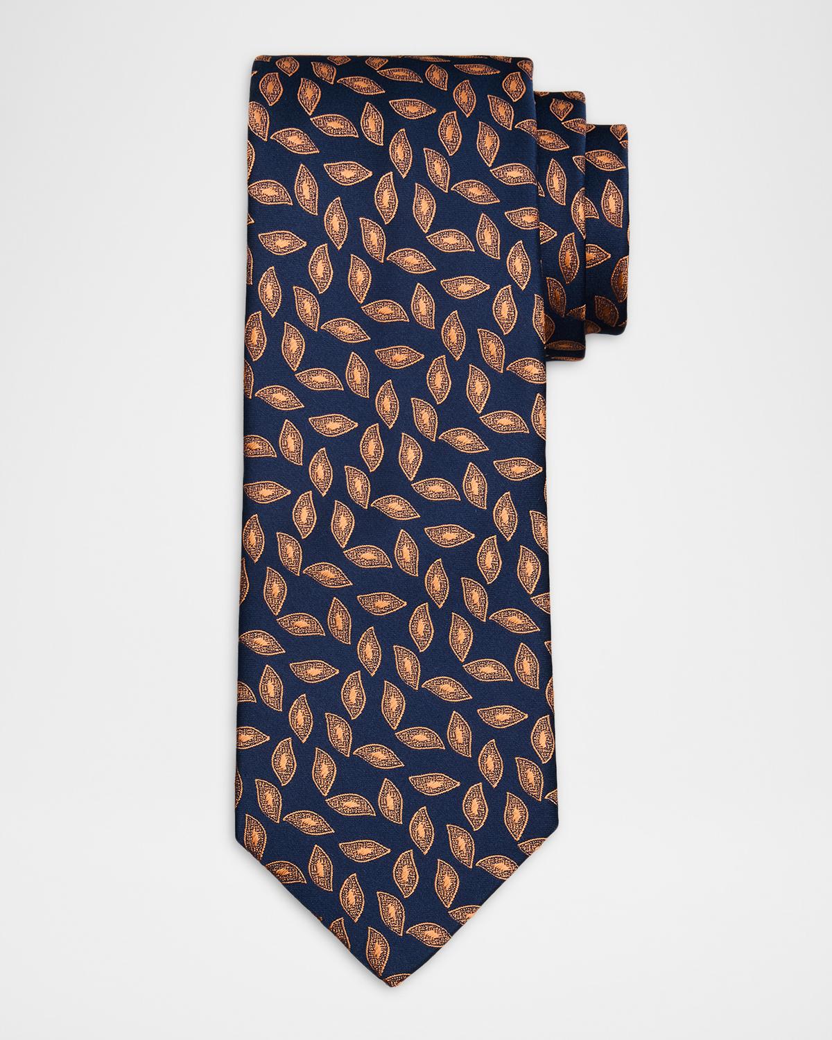 Charvet Men's Geometric Oblong Jacquard Silk Tie