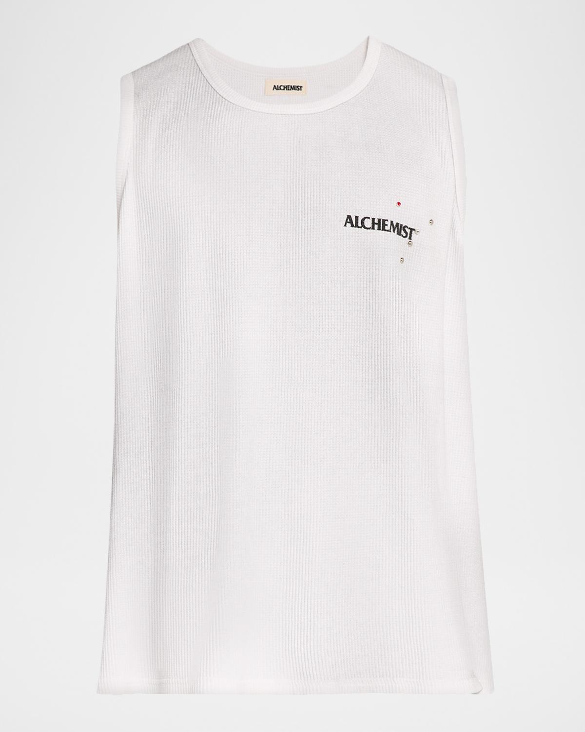 Alchemist Men's Cotton Waffle-Knit Thermal Tank Top