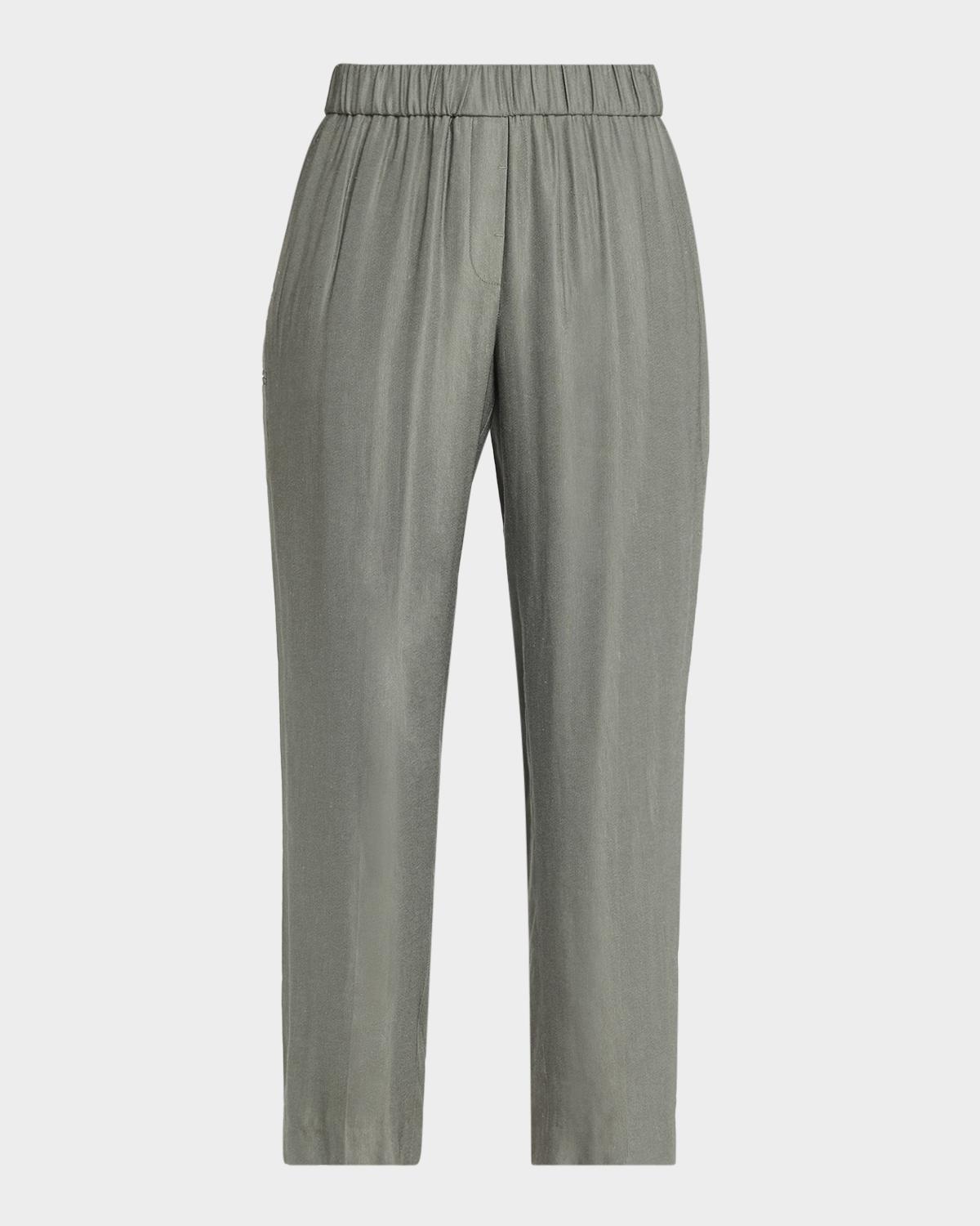 Peserico Tapered Cotton-Blend Pants
