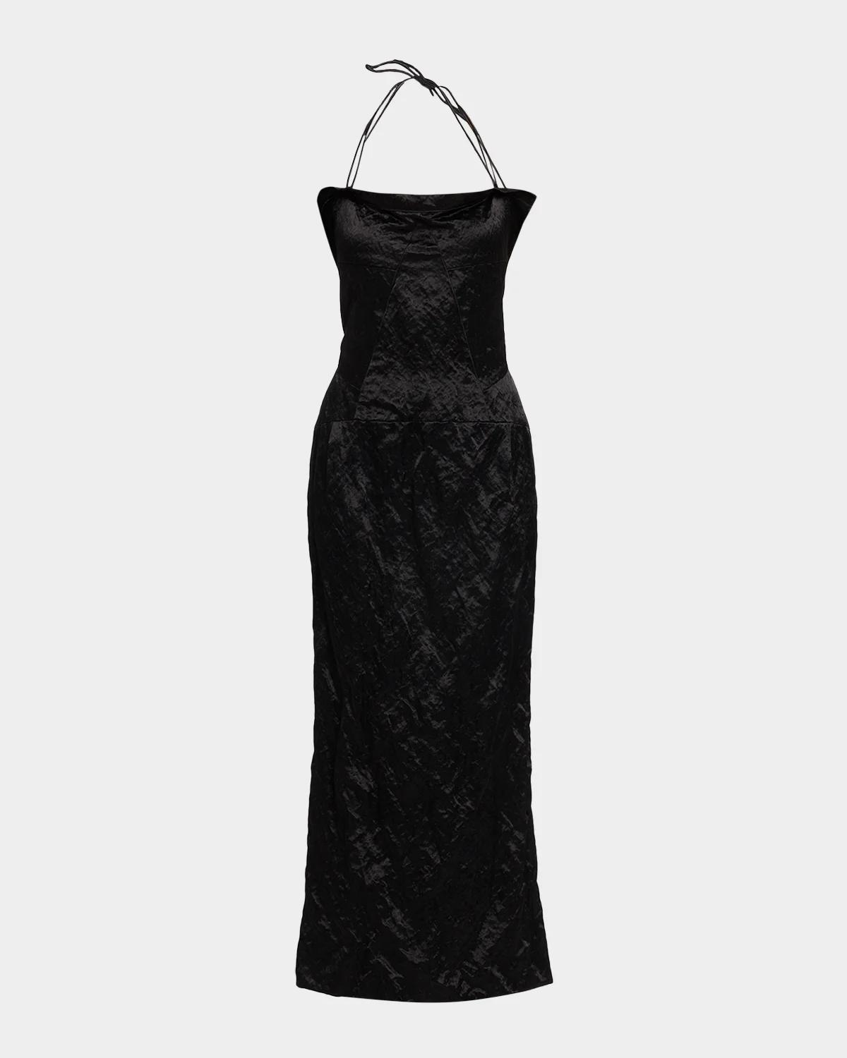FForme Maisie Sculpted Halter Column Dress