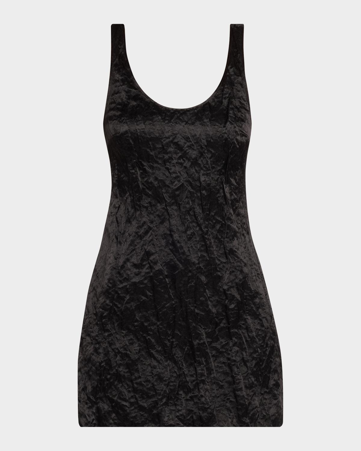 FForme Joey Scoop-Neck Satin Mini Dress