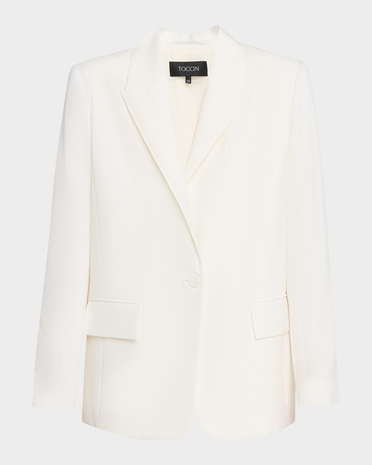 Toccin Willa Boyfriend Blazer In Blue