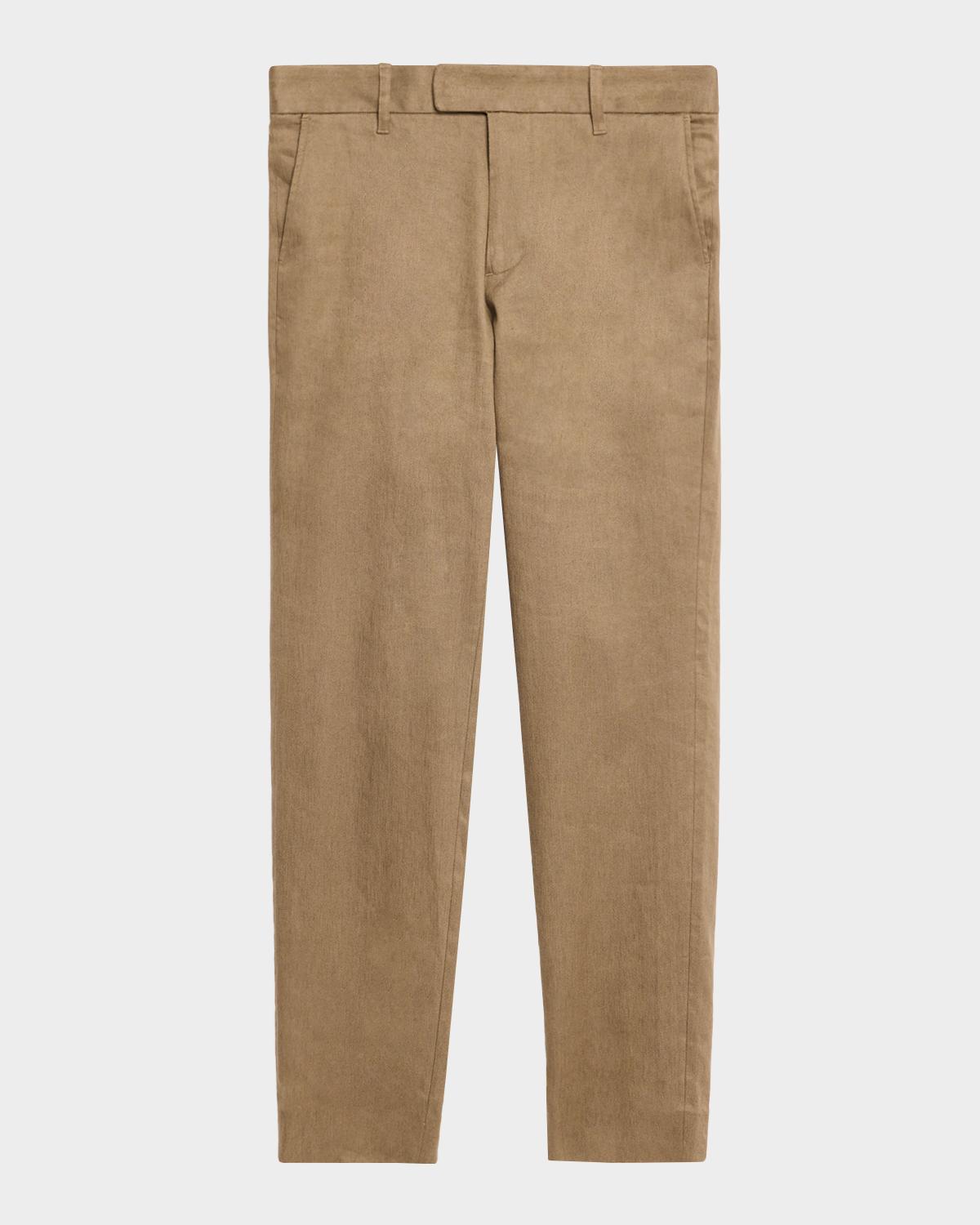 Vince Men's Owen Athletic Linen-Cotton Extended-Tab Pants