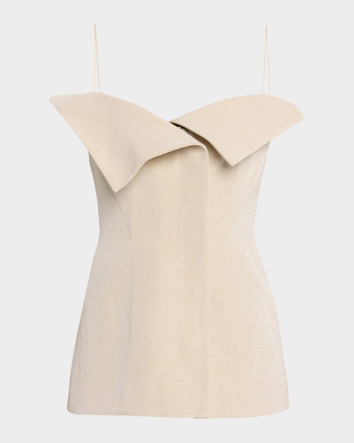 FForme Eilwen Tailored Linen-Blend Sleeveless Top
