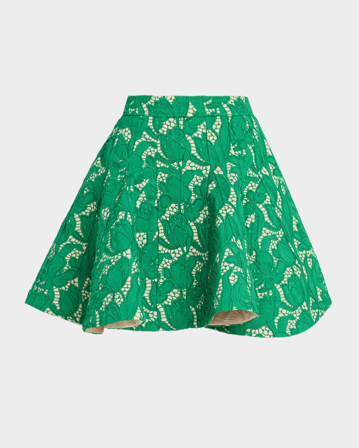 AKNVAS Kalle Guipure Lace Circle Skirt