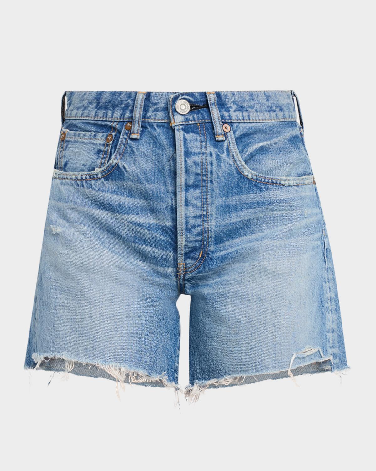 MOUSSY VINTAGE Graterford Long Denim Shorts