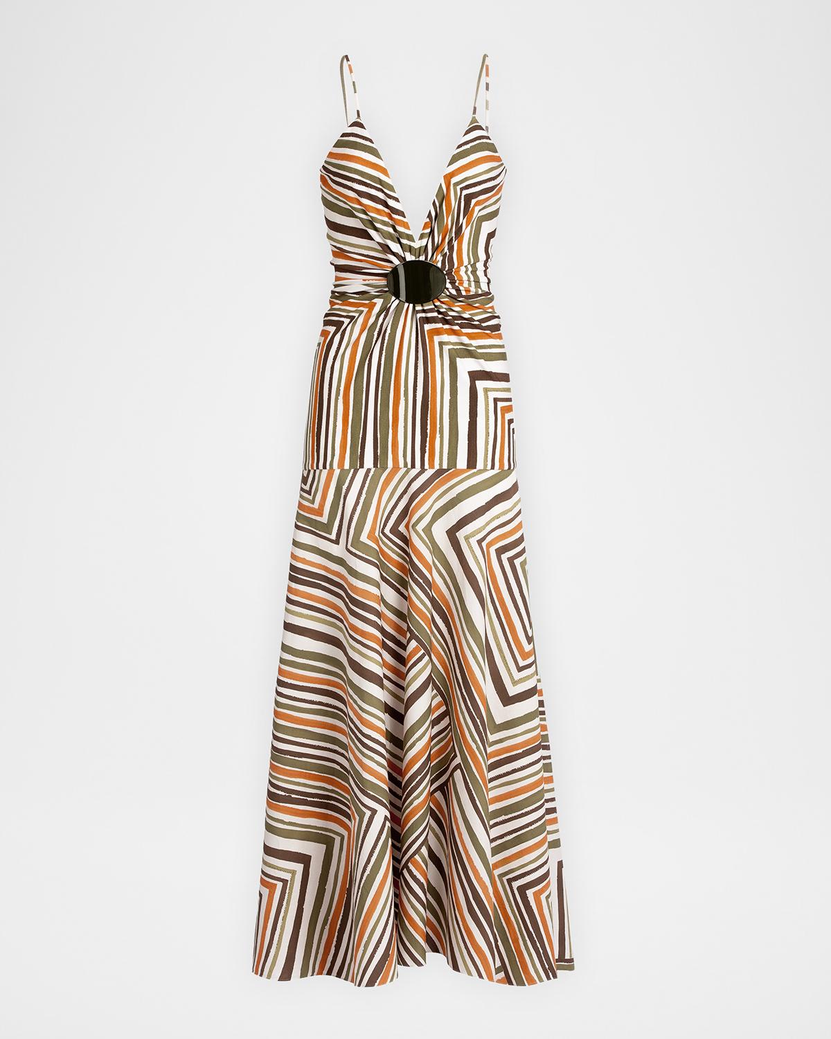 Silvia Tcherassi Emeli Striped Maxi Dress