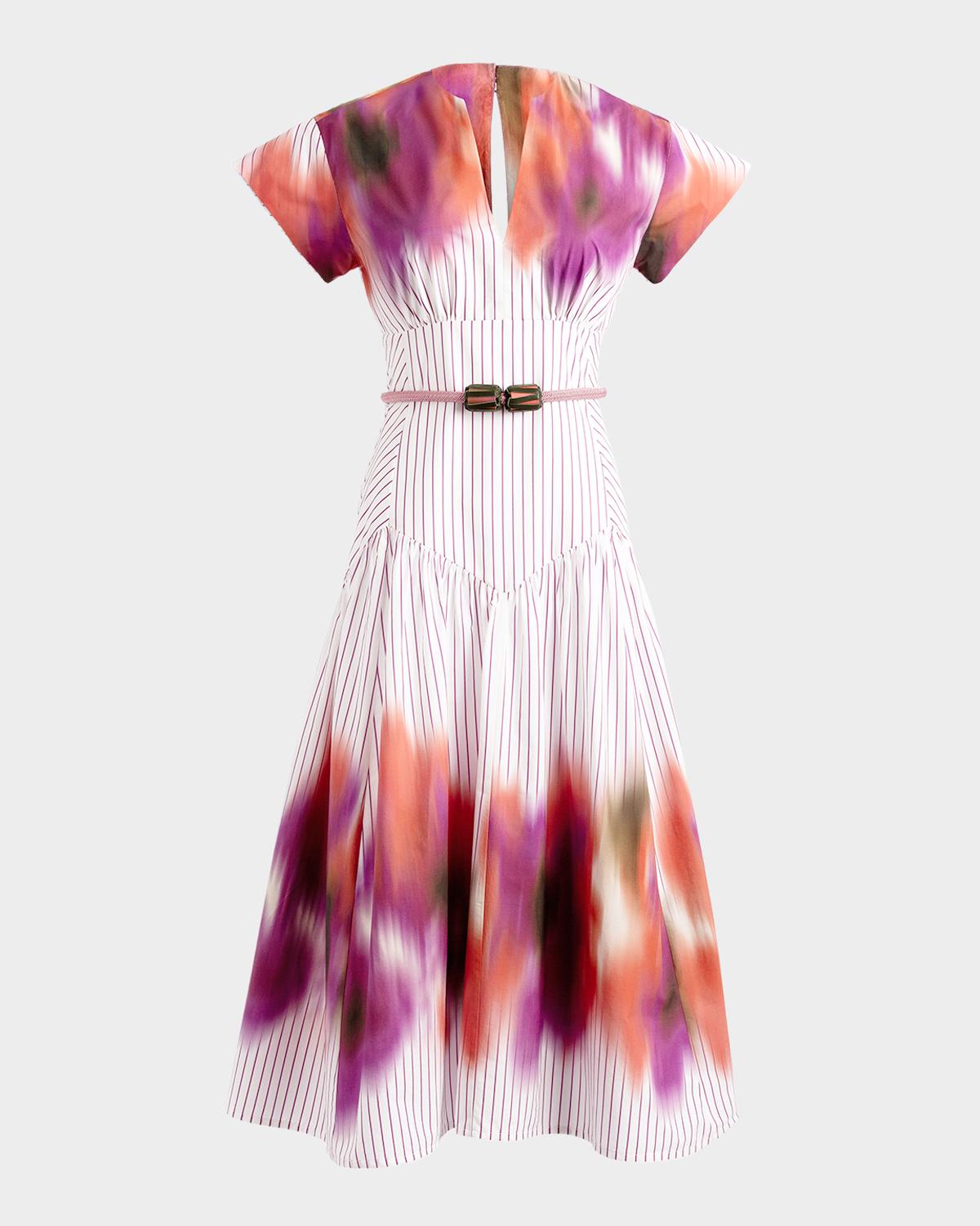 Silvia Tcherassi Antia Belted Midi Dress