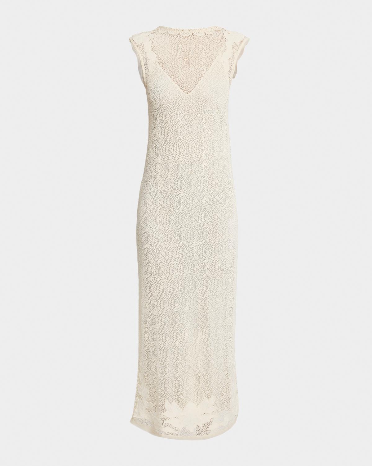 Isabel Marant Delvine Crochet Lace Midi Dress