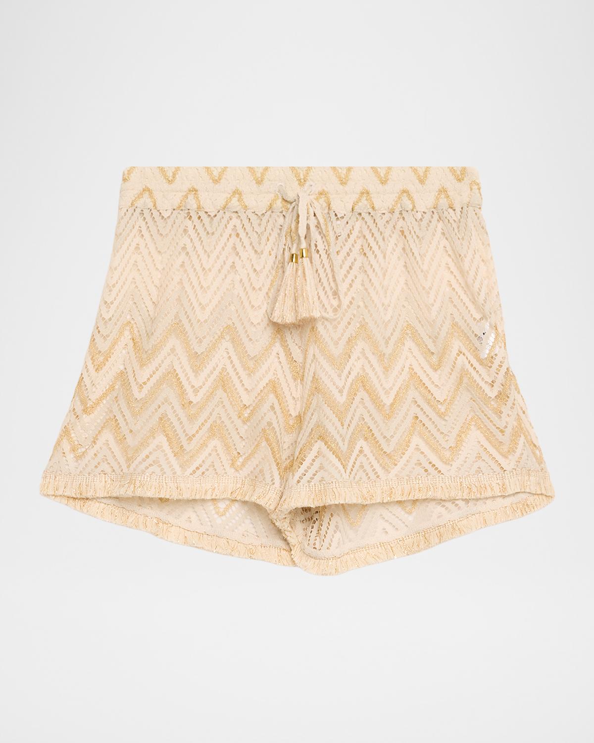 Ramy Brook Chevron Duke Coverup Shorts