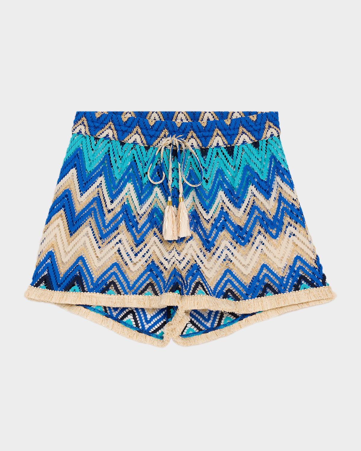 Ramy Brook Chevron Duke Shorts