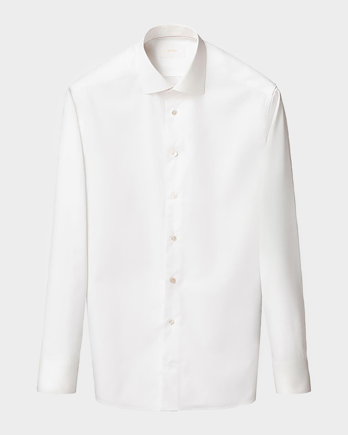 Eton Men's Elevated Semi Solid Cotton Dress Shirt