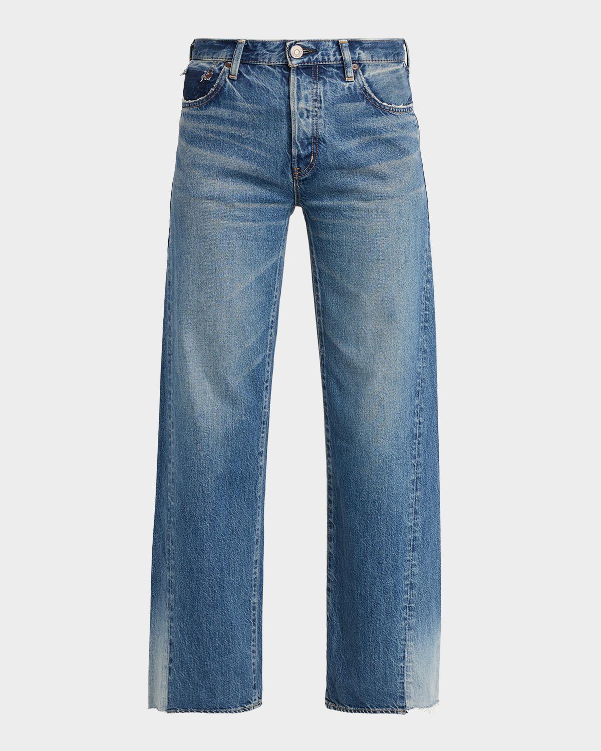 MOUSSY VINTAGE Wide-Leg Paneled Jeans