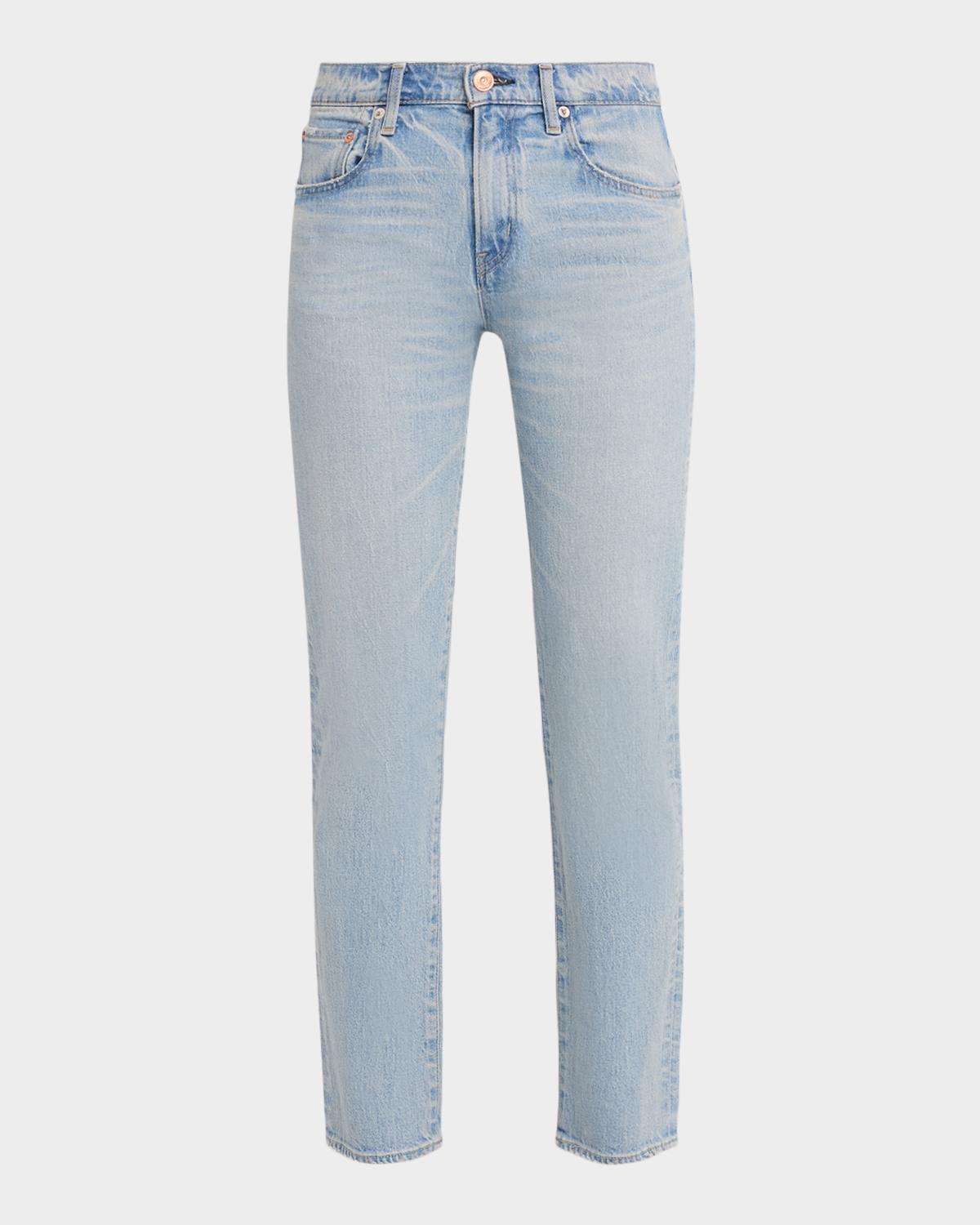 MOUSSY VINTAGE Mid-Rise Slim-Straight Jeans