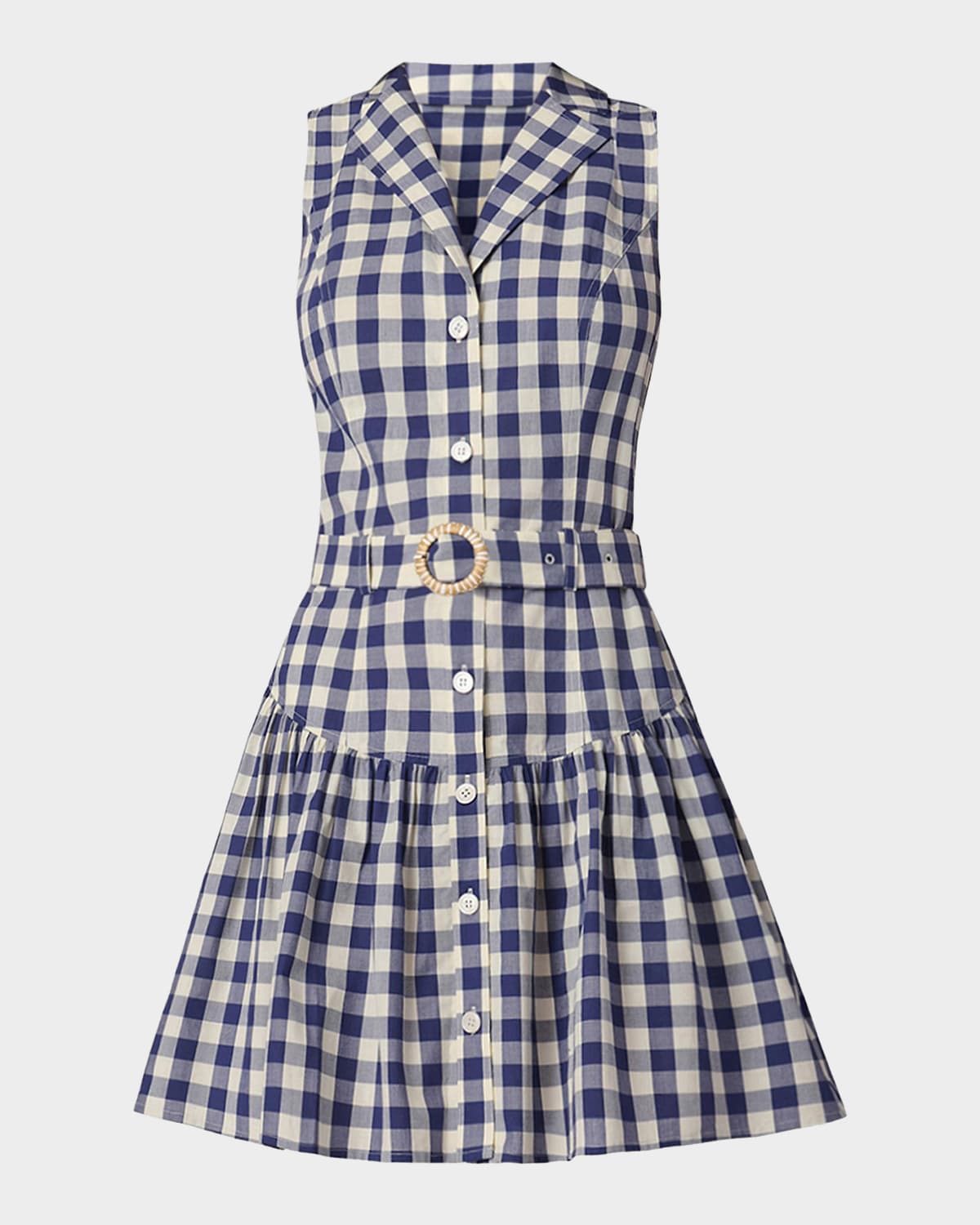 Shoshanna Natalila Gingham Mini Shirtdress