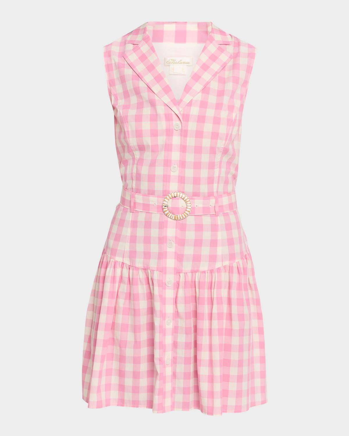 Shoshanna Natalila Gingham Mini Shirtdress