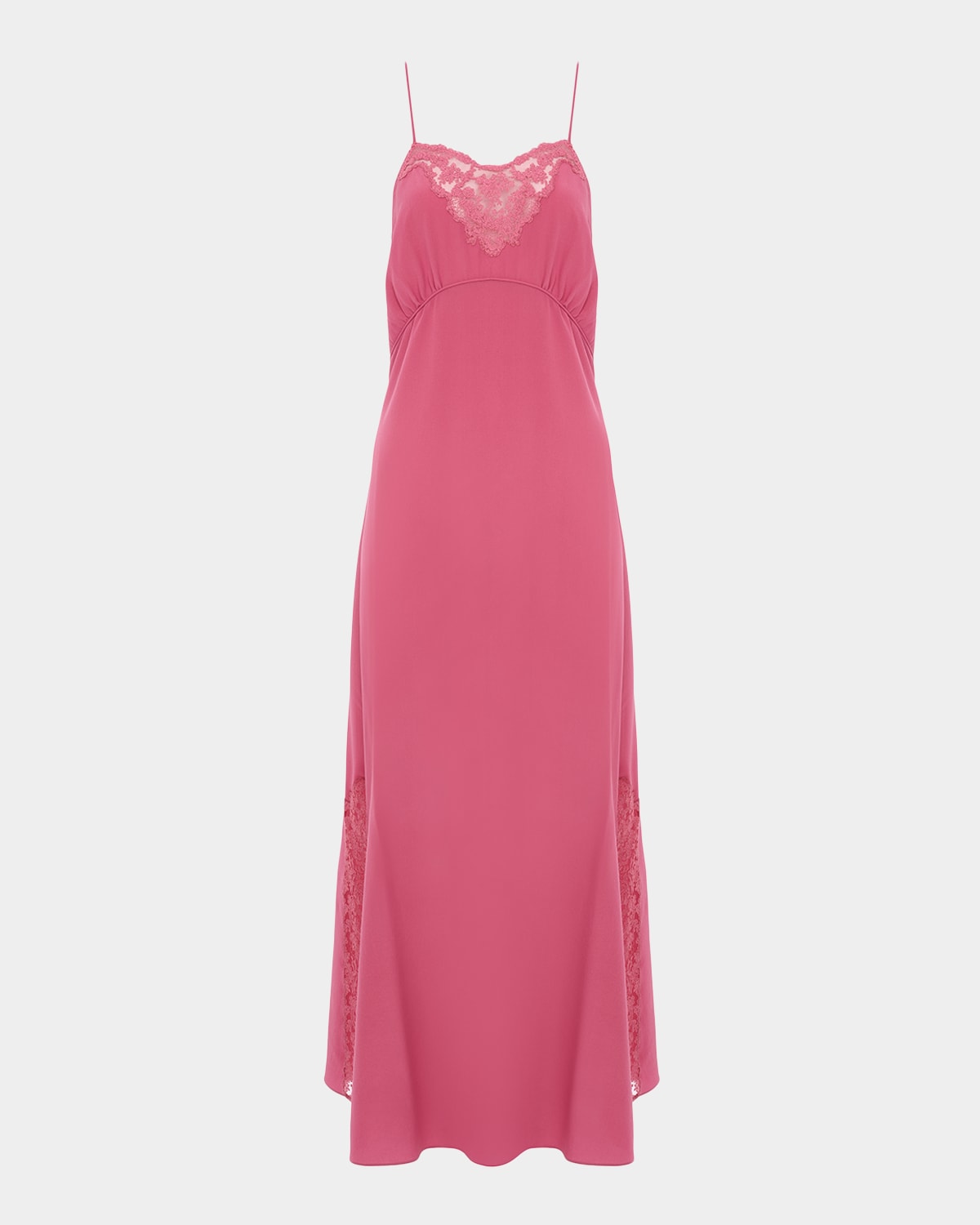 Chloe Lace-Trim Empire Silk Midi Slip Dress | Thumbnail 4 Chloe Lace-Trim Empire Silk Midi Slip Dress | Thumbnail 4