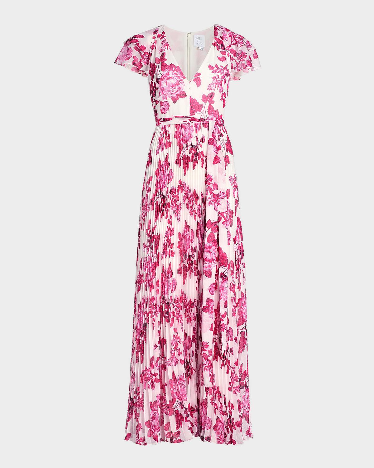 As It May Kate Floral Wrap Maxi Dress