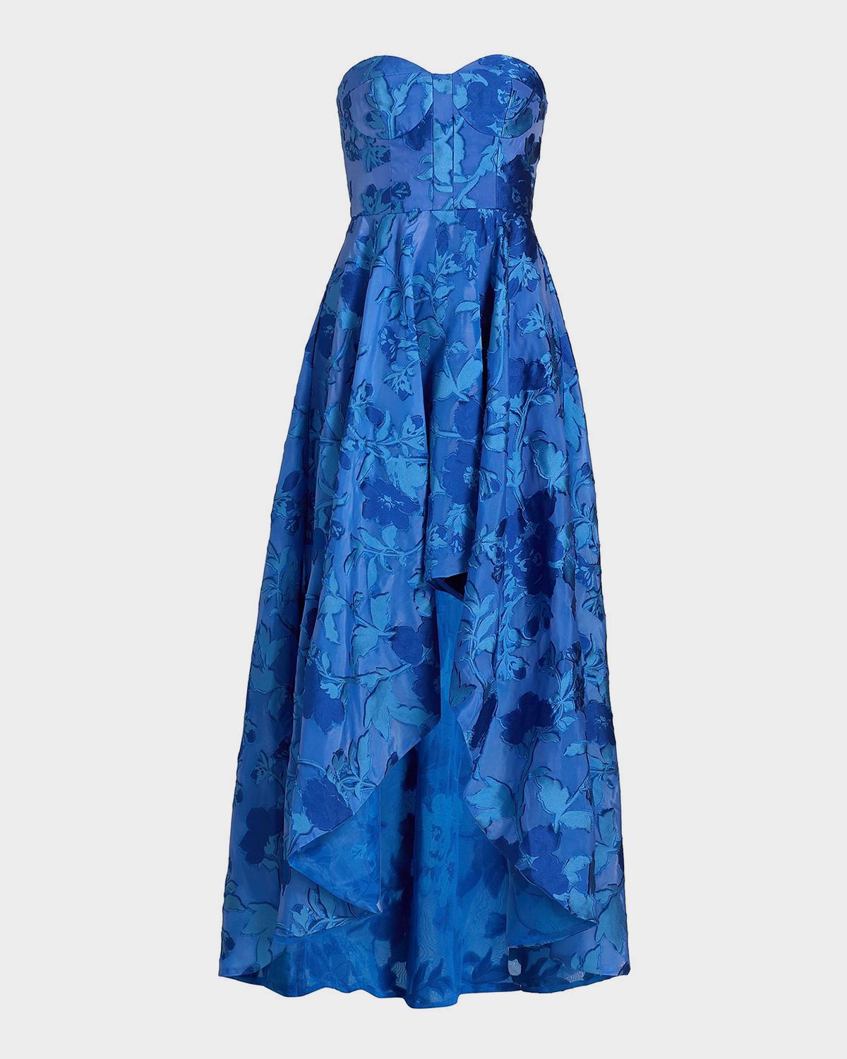 As It May Celia Floral Jacquard Gown