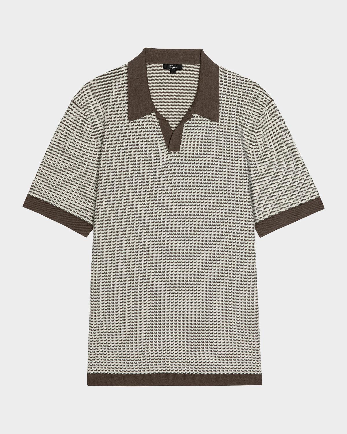 Rails Men's Hayden Cotton and Silk Polo Sweater
