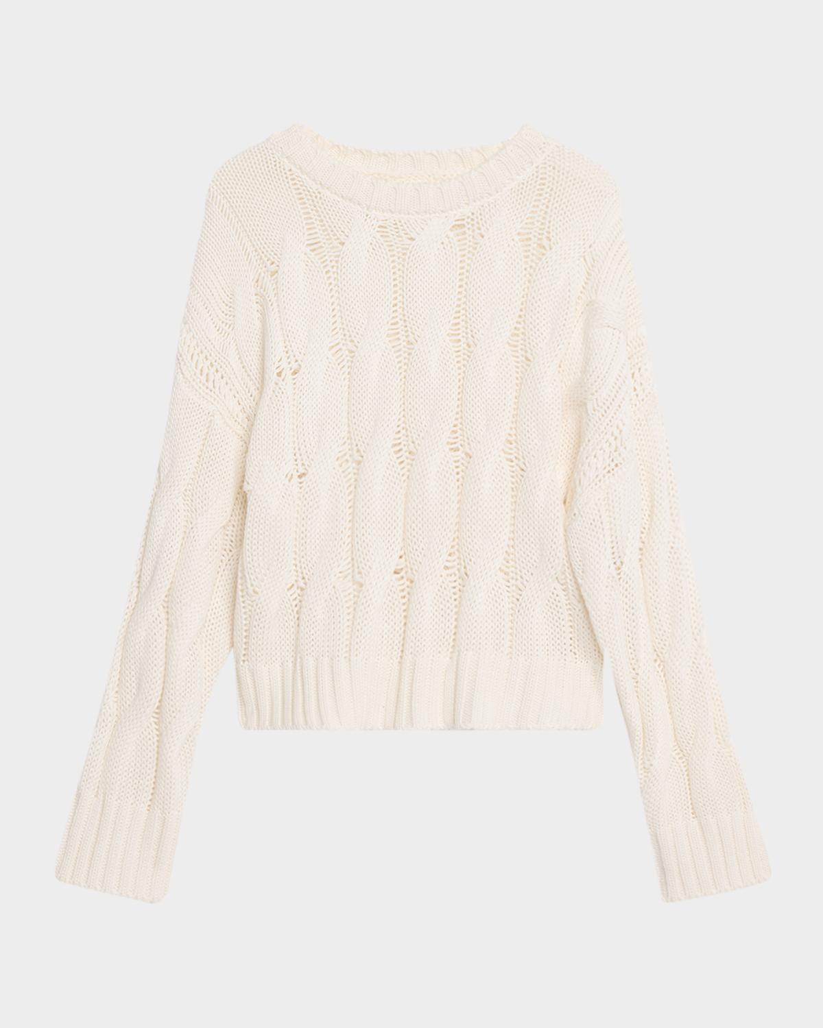 Sablyn Tristan Cable-Knit Cashmere Sweater