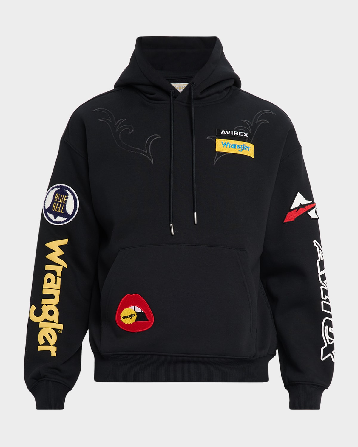 x Wrangle Men & apos;s Multi-Patch Cotton Hoodie