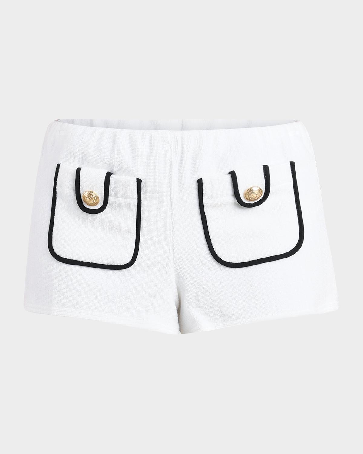 L 'AGENCE Amiya Cotton Terry Shorts