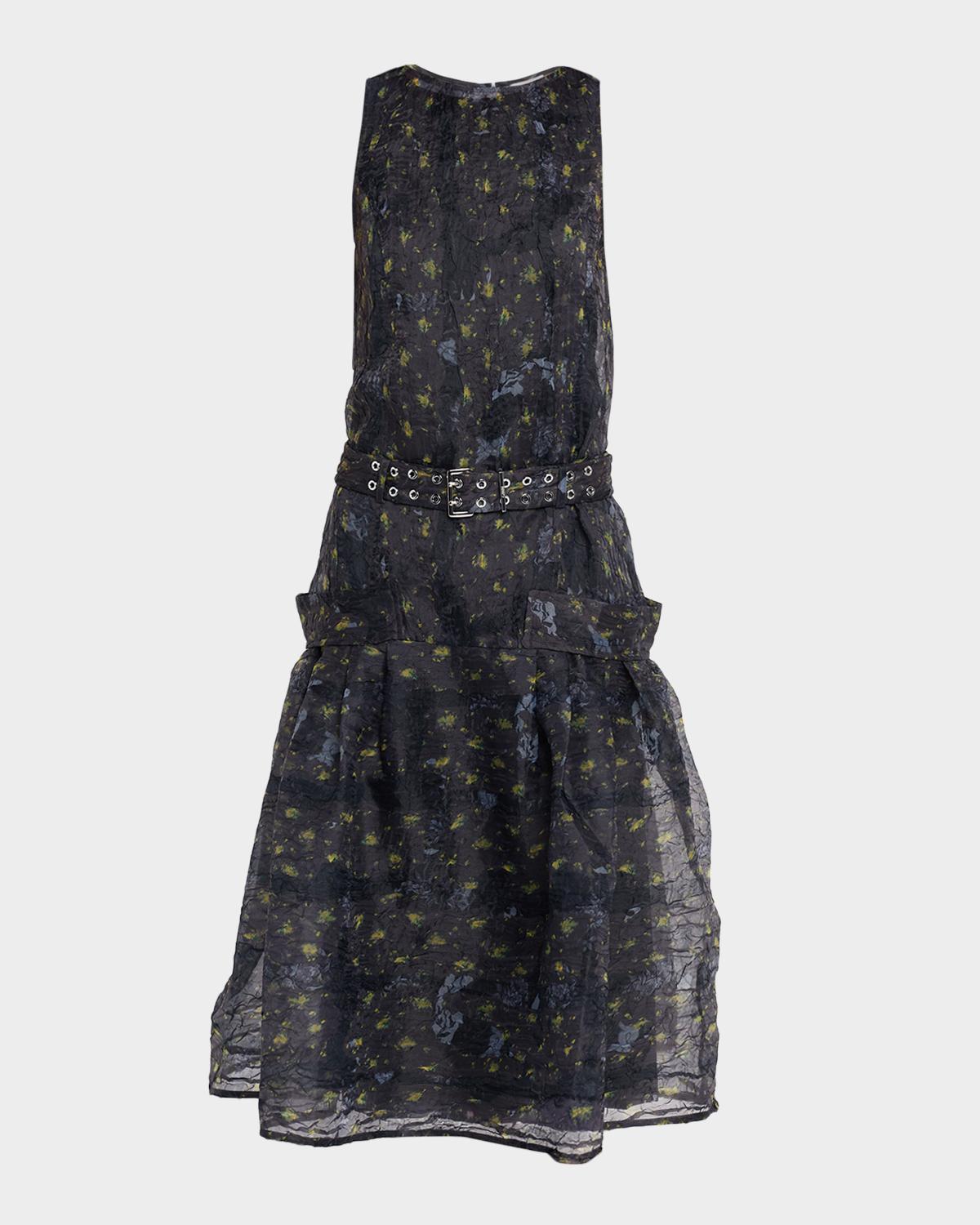 Ganni Shibori Organza Dress