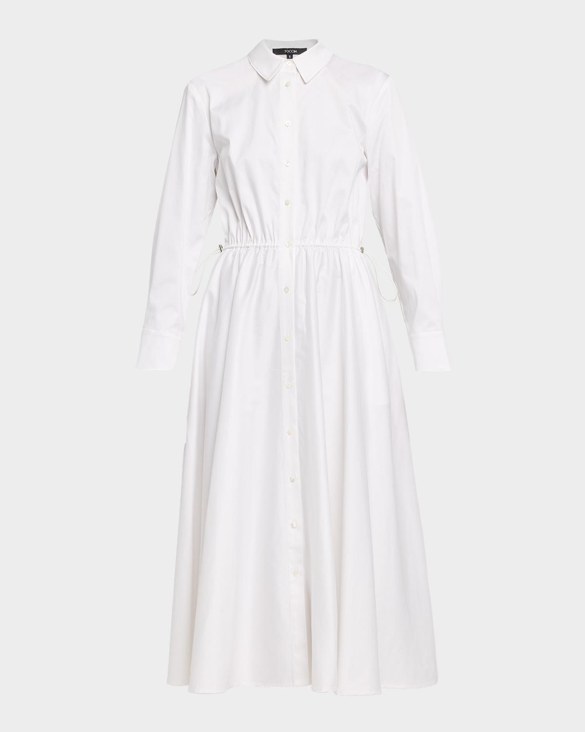 Toccin Anika Long-Sleeve Shirtdress