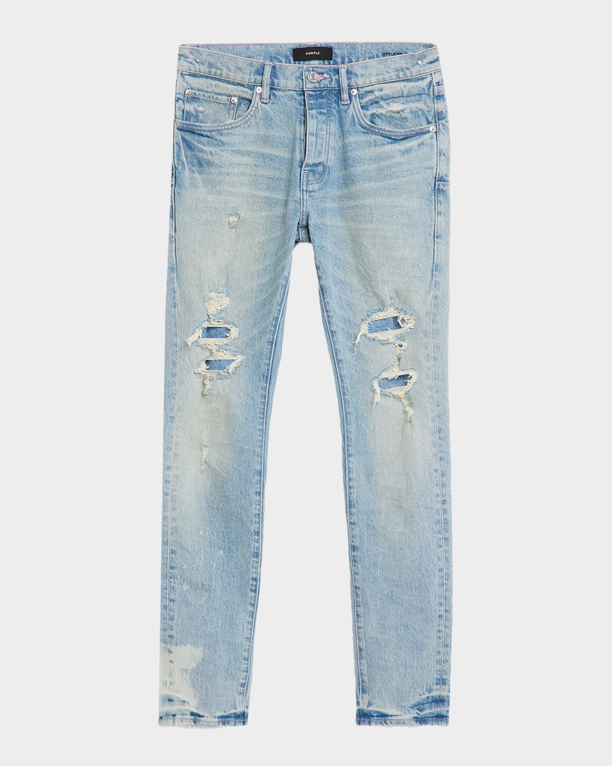 Men & apos;s P001 Garda Repairs Distressed Skinny Jeans