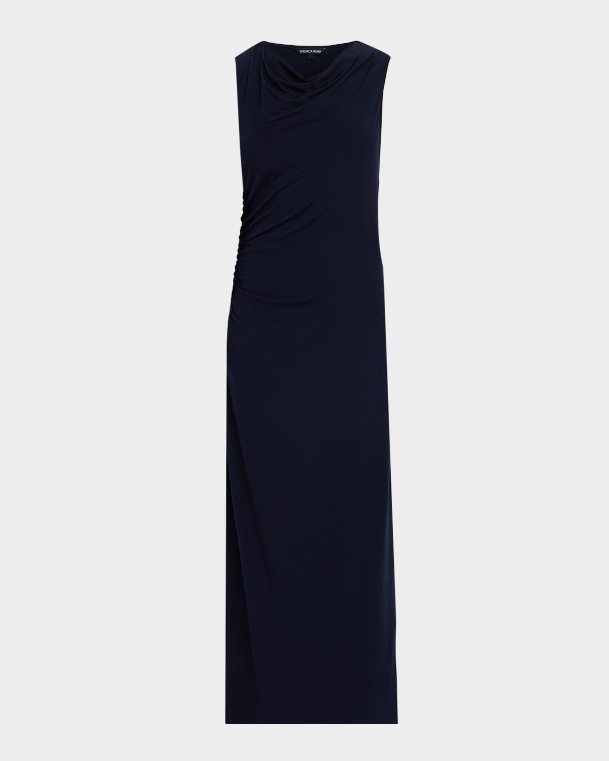 Veronica Beard Kerilyn Ruched Jersey Maxi Dress In Blue