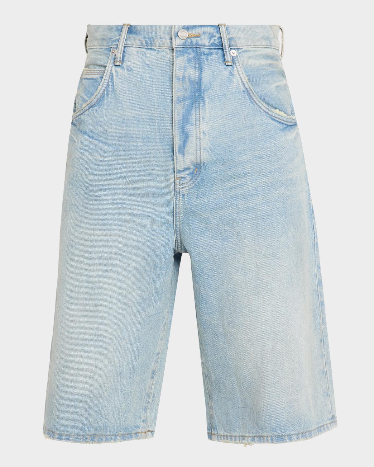 PURPLE Men's Vintage Dust Bow Denim Shorts