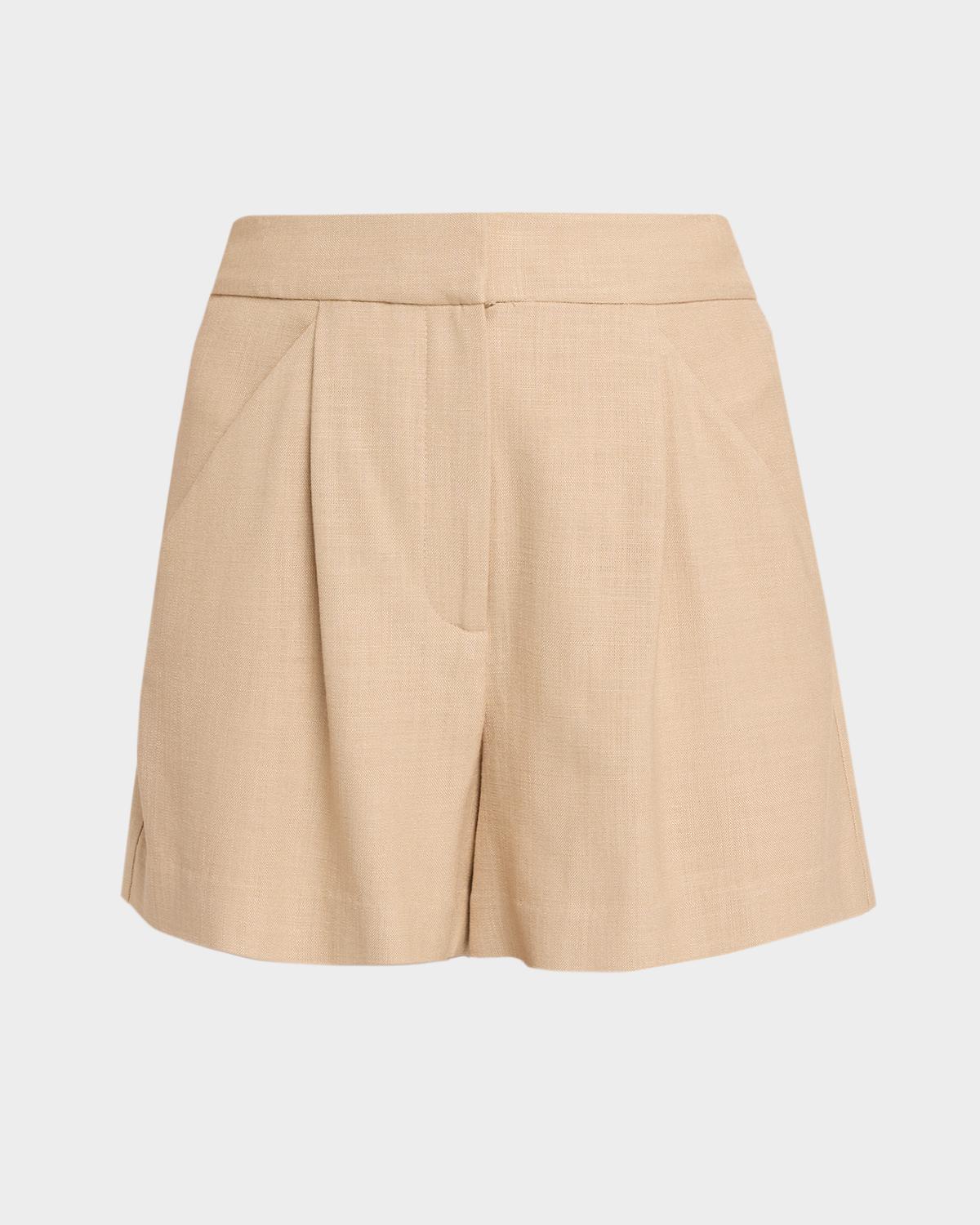 Veronica Beard Marbeau Pleated Shorts