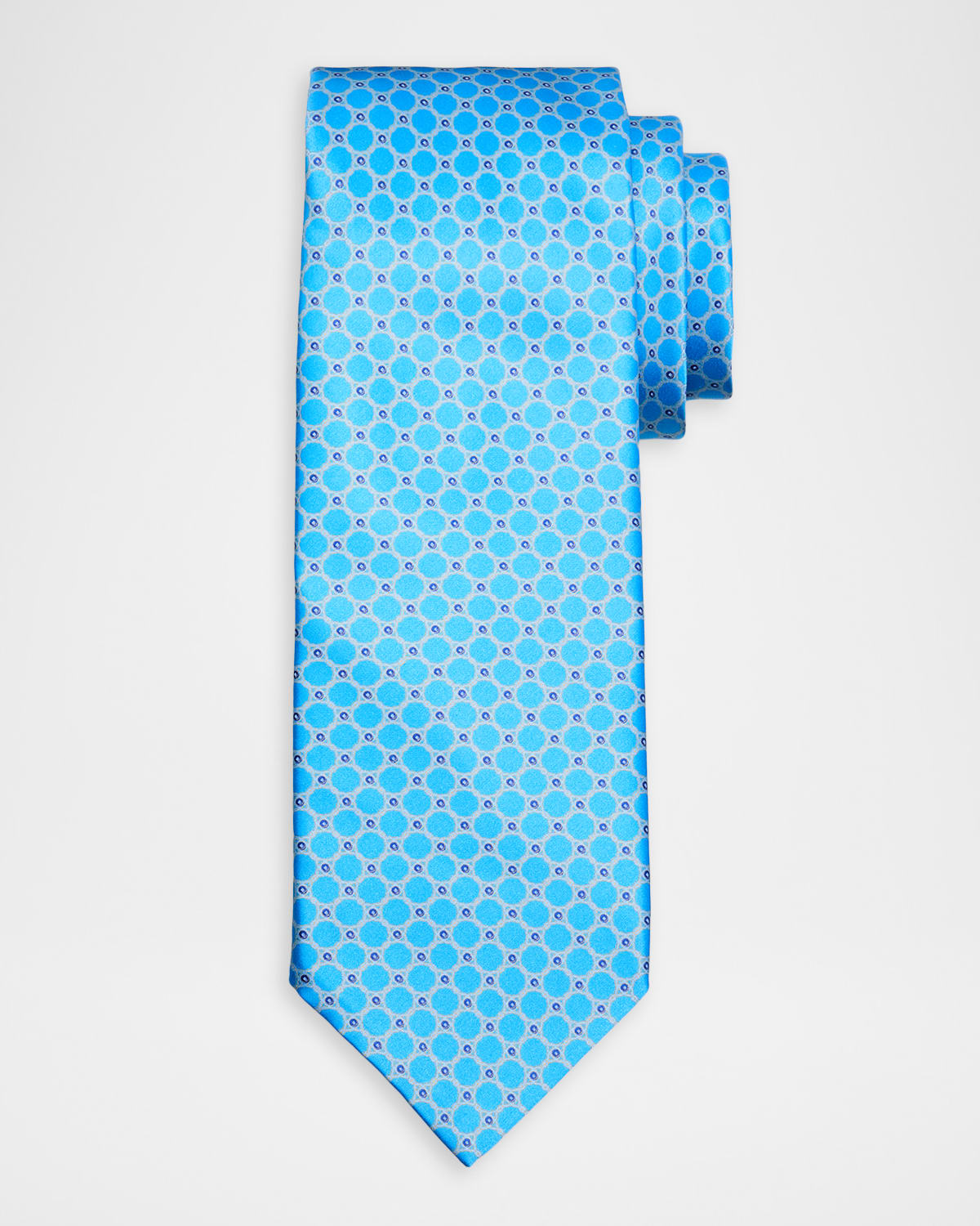 Stefano Ricci Men 's Geometric Circle Silk Tie | Thumbnail 4