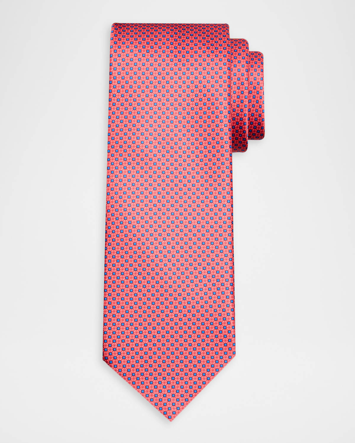 Stefano Ricci Men 's Micro-Geometric Diamond Silk Tie | Thumbnail 4