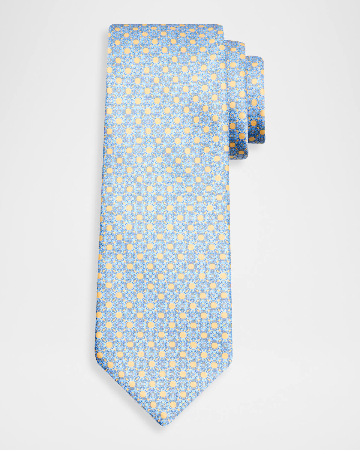Stefano Ricci Men 's Geometric Circle Silk Tie | Thumbnail 4