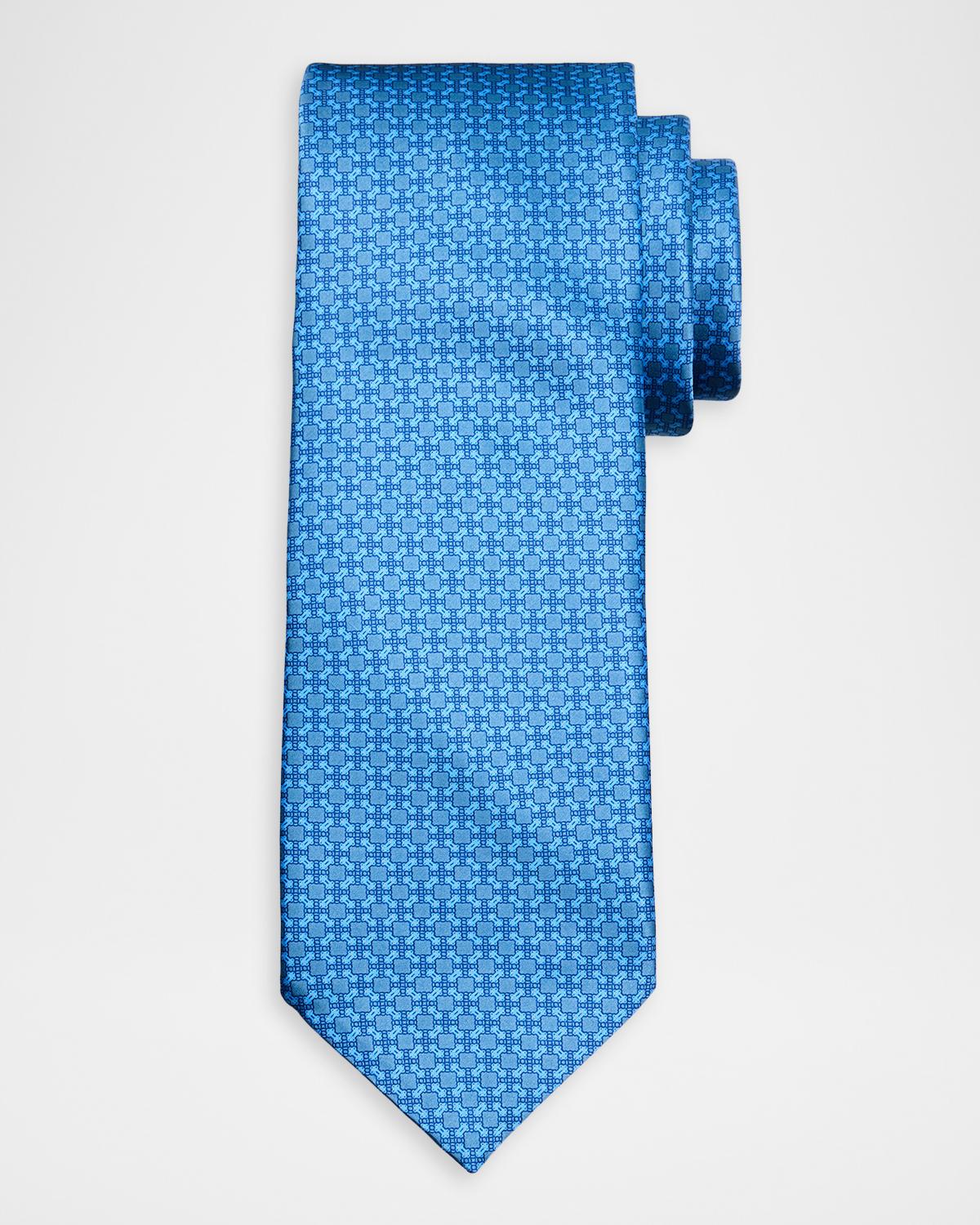 Stefano Ricci Men's Geometric Square Silk Tie