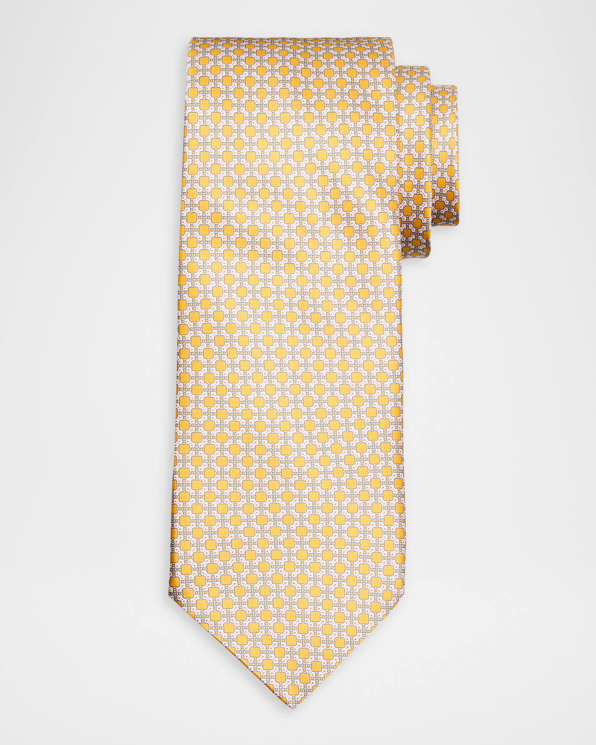 Stefano Ricci Men 's Geometric Square Silk Tie | Thumbnail 4