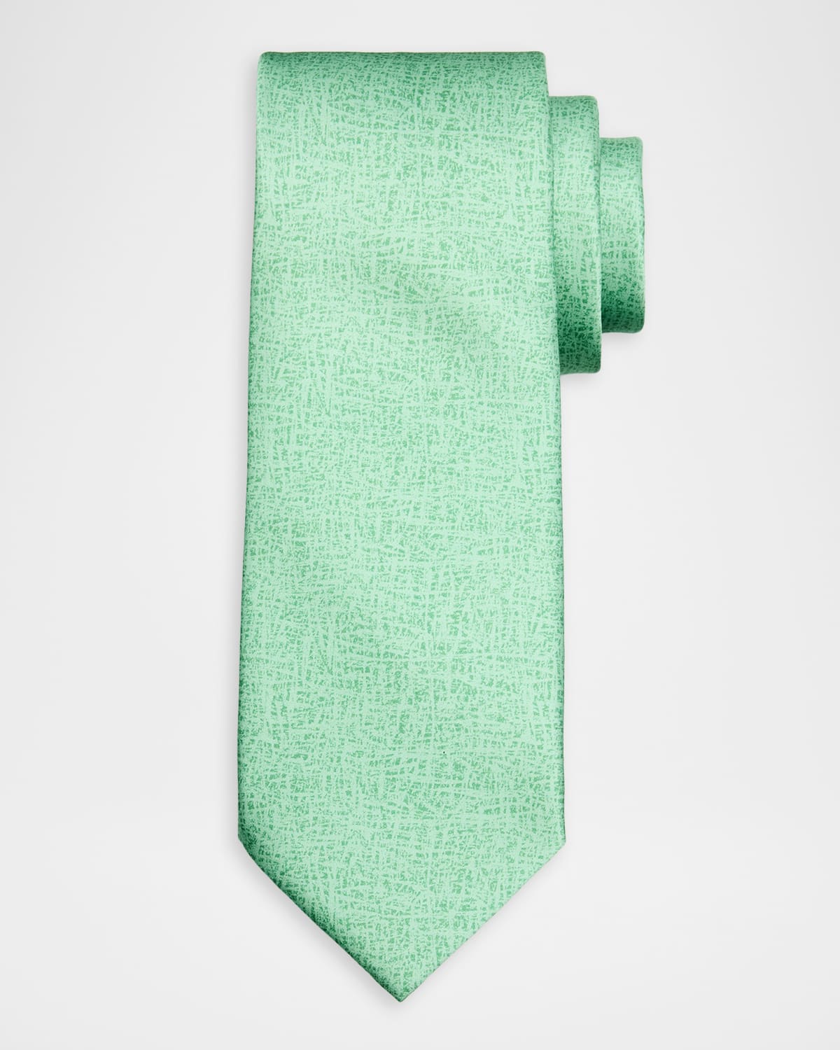 Stefano Ricci Men 's Tonal Linework Silk Tie