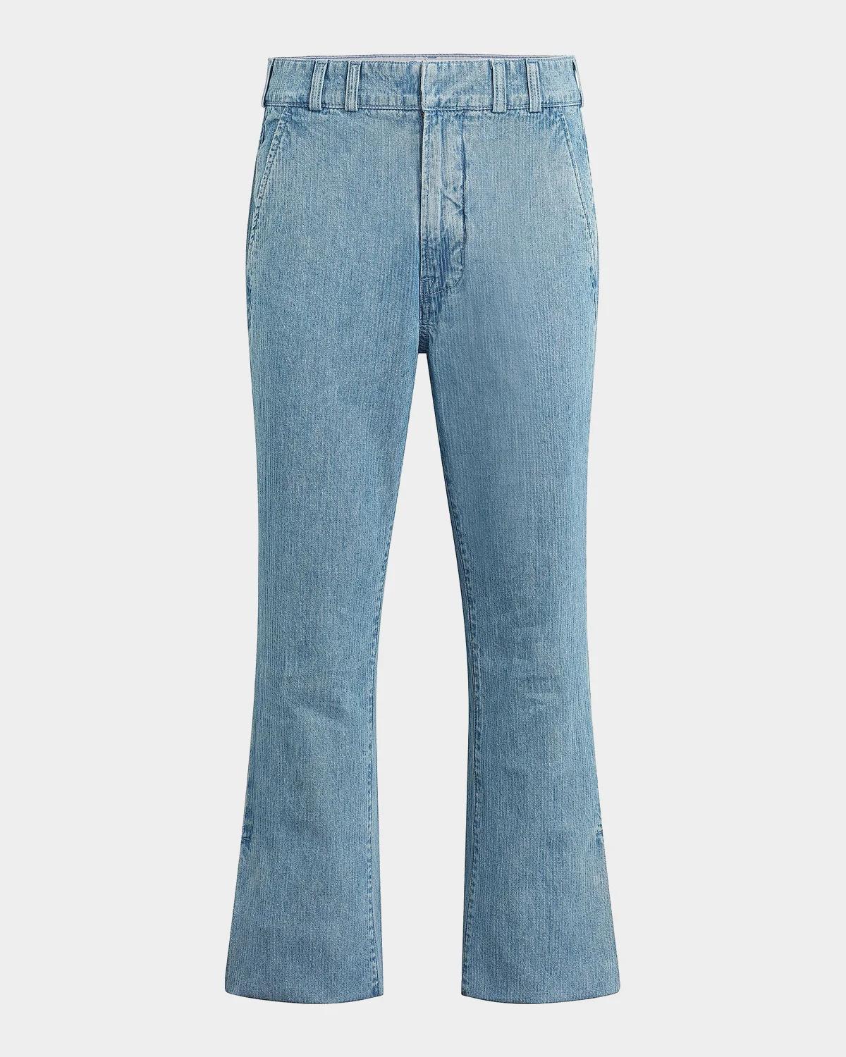 Hudson Men's Walker Bootcut Snap-Hem Denim Trousers