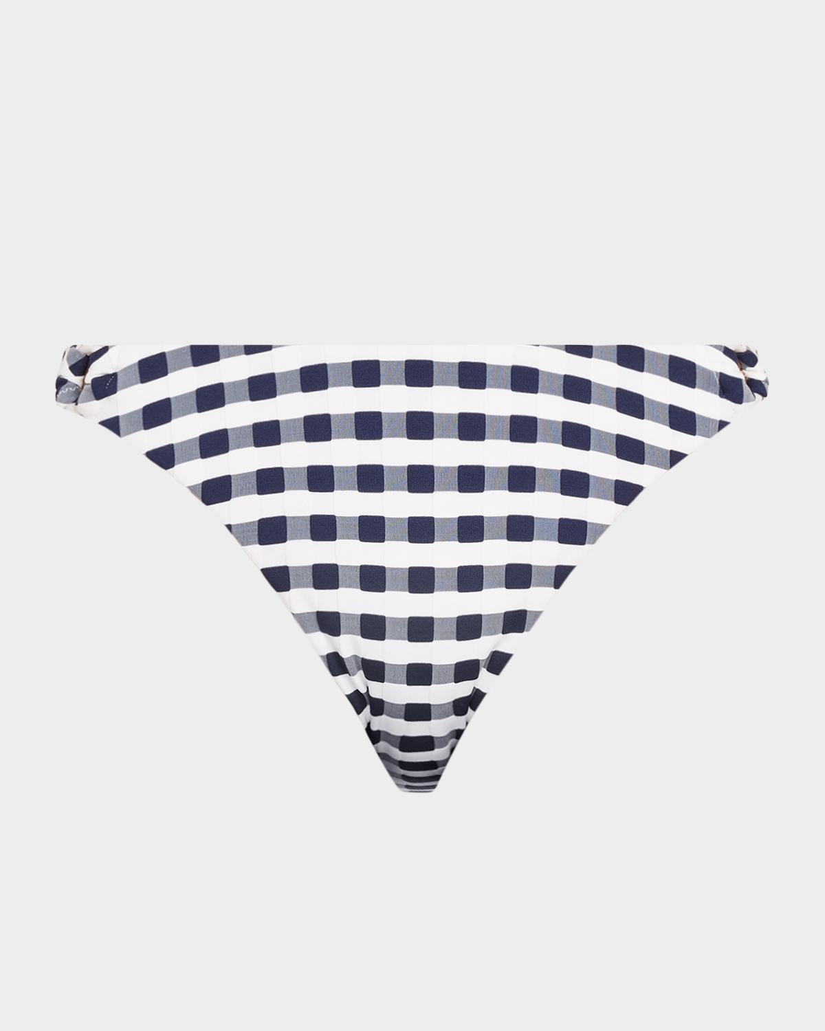 Milly Cottage Jacquard Gingham Bikini Bottoms