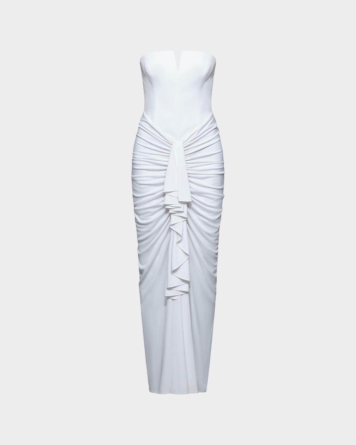 Et Ochs Selena Ruched Strapless Gown