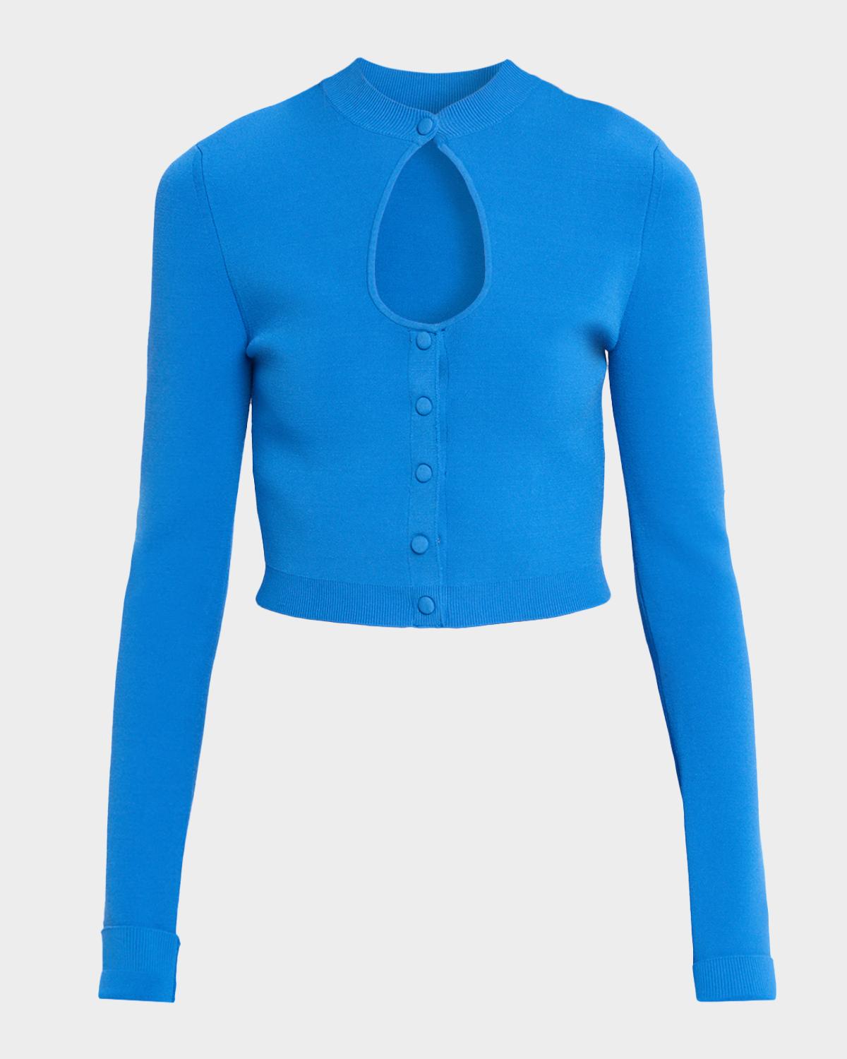 Et Ochs Rue Cutout Button-Down Knit Cardigan