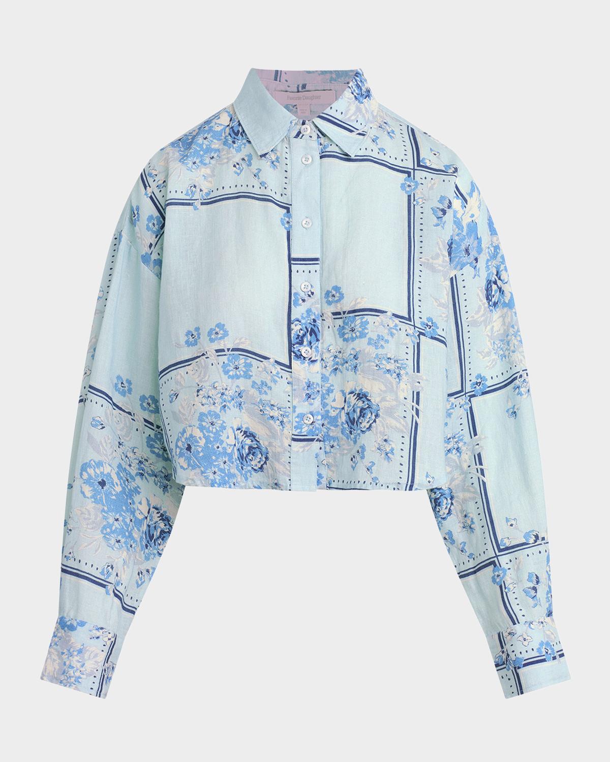 Favorite Daughter The Crop Ex-Boyfriend Cotton Shirt