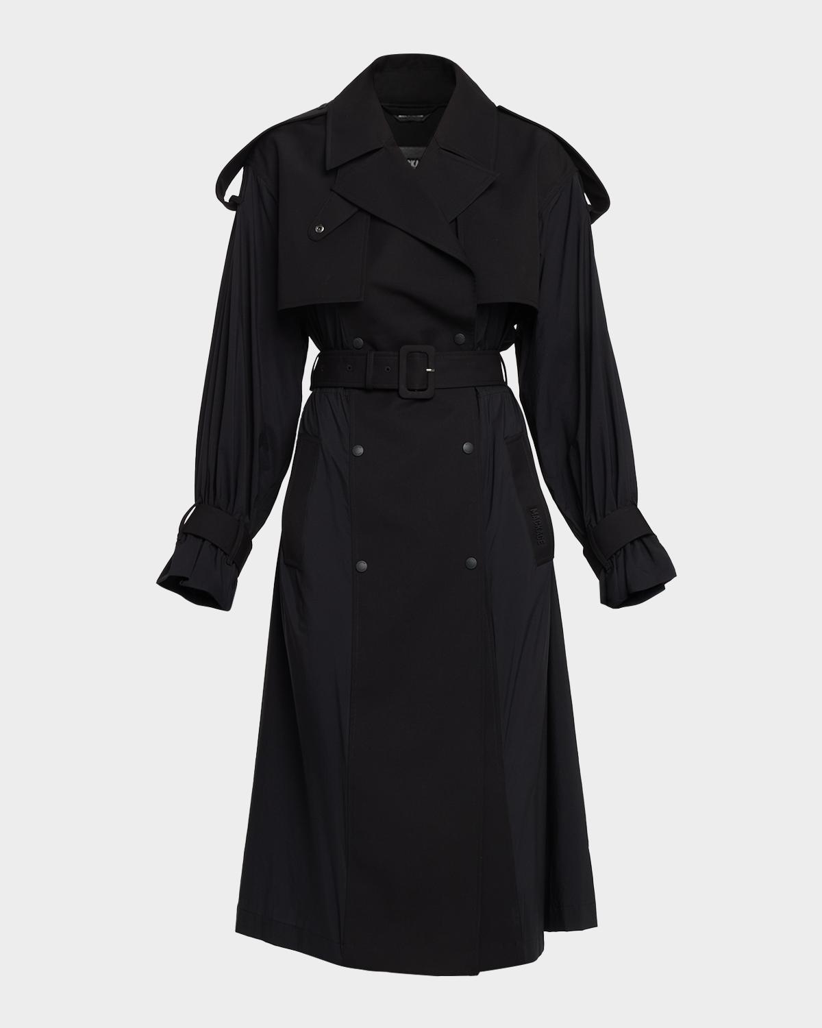 Mackage Zonomi Double-Breasted Twill Trench Coat