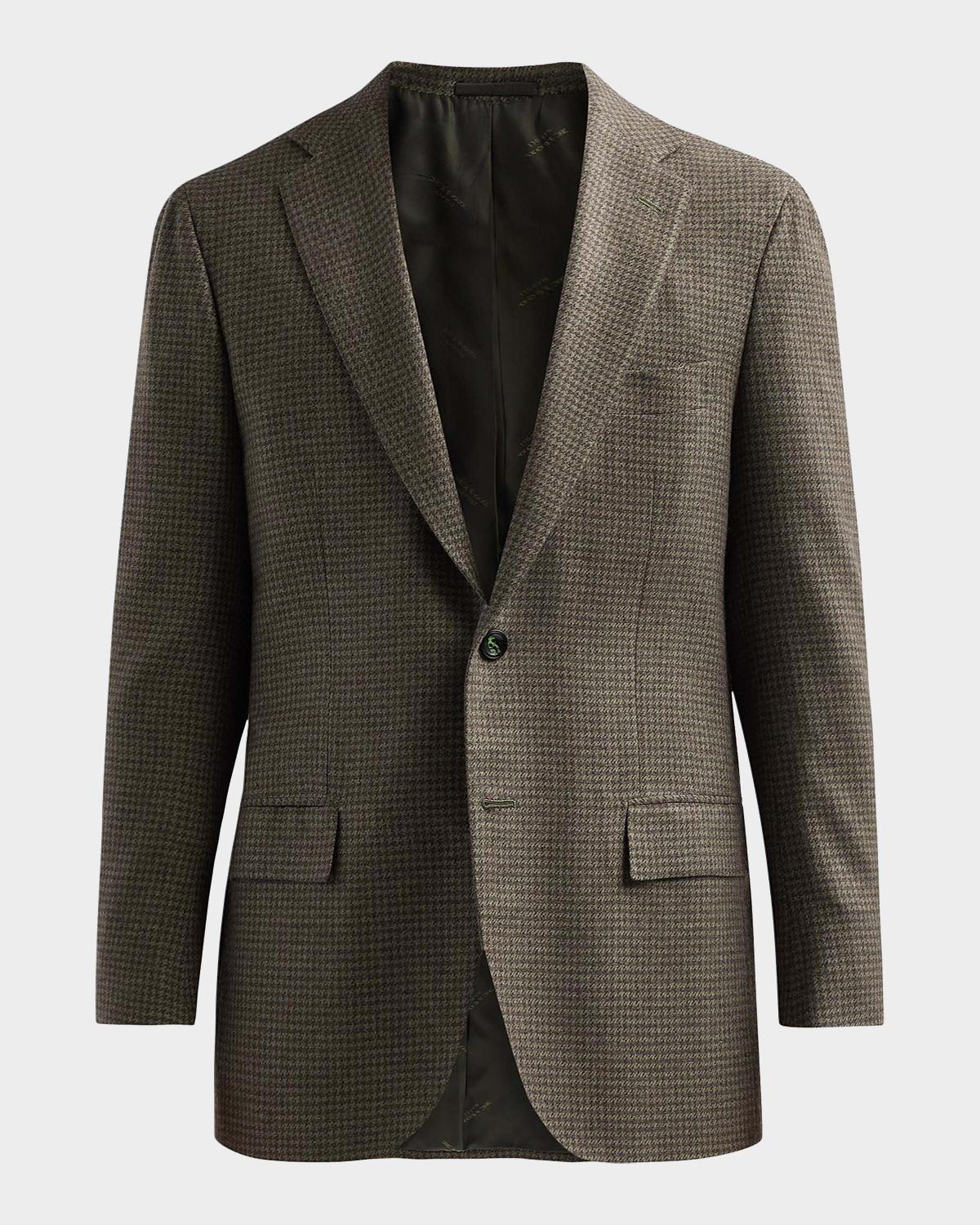 Kiton Men's Houndstooth Cashmere Sport Coat