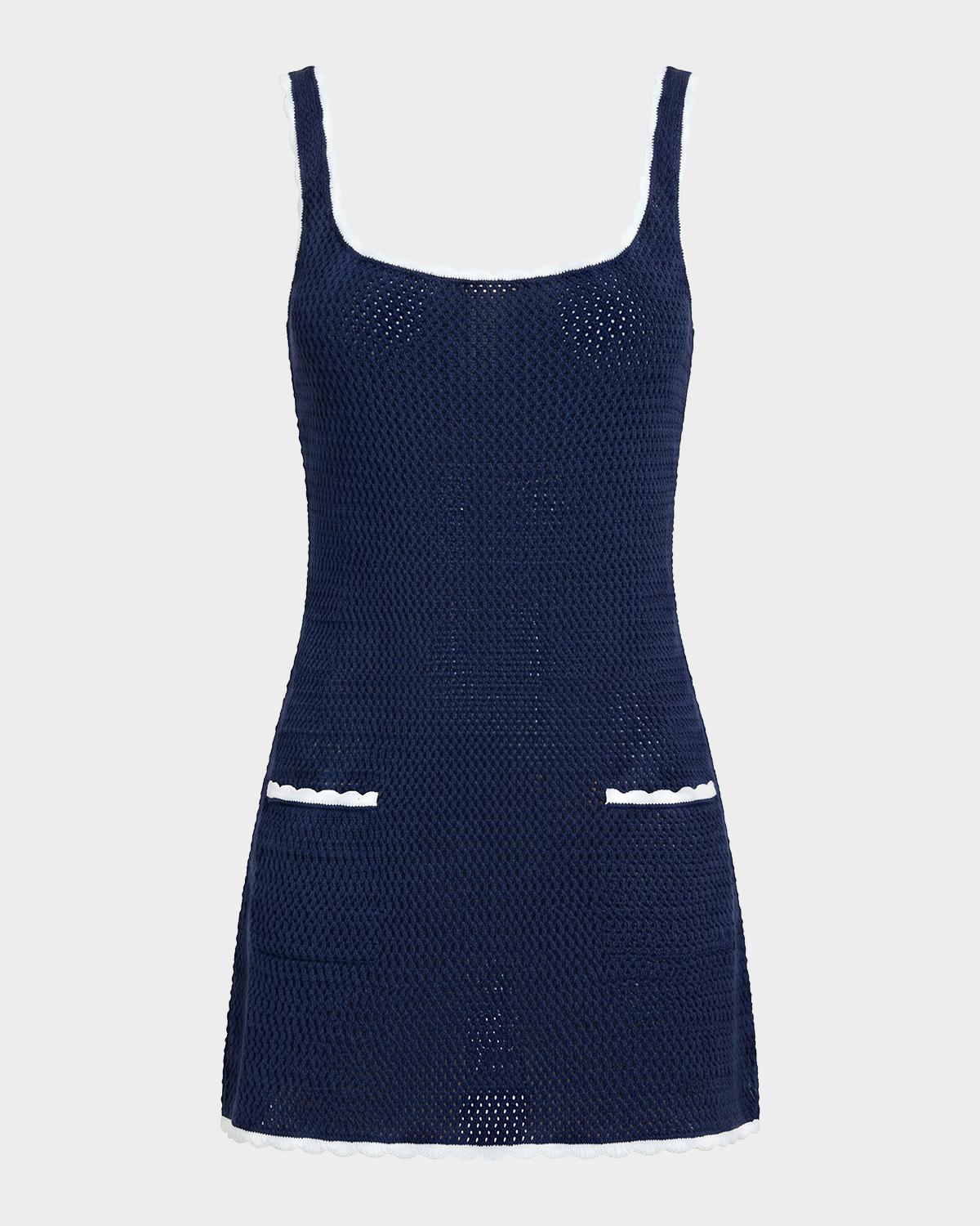 SEROYA Brianna Crochet Mini Dress
