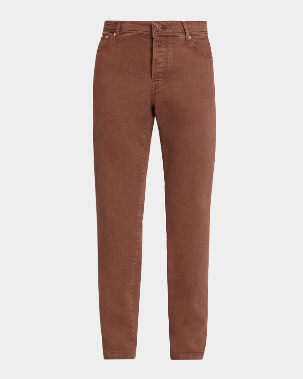 Men & apos;s Stretch-Cotton Slim-Fit Trousers