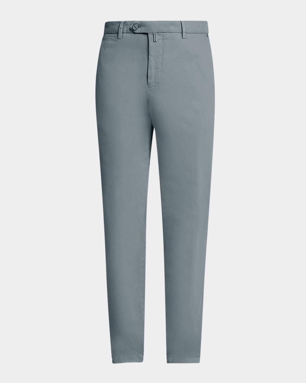 Men & apos;s Flat-Front Slim-Fit Trousers